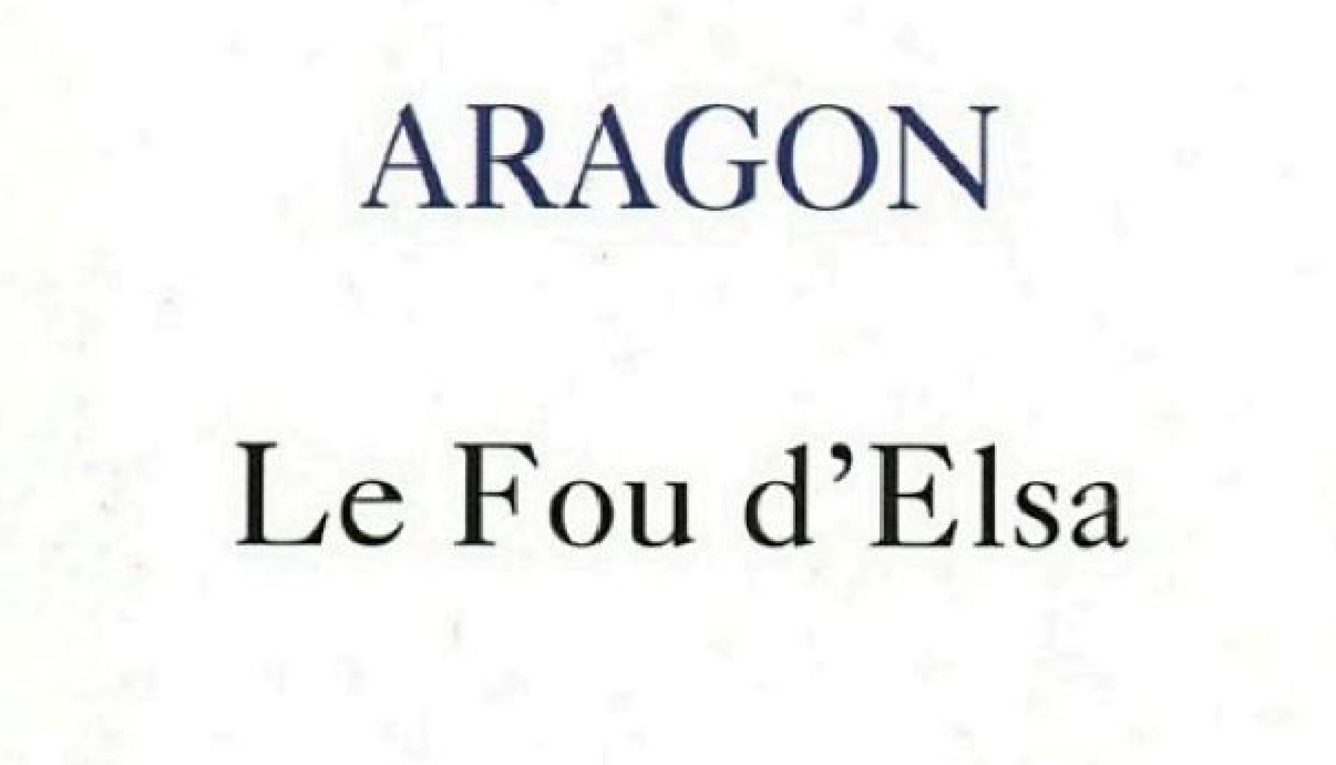 Rencontre littéraire : Le fou d'Elsa